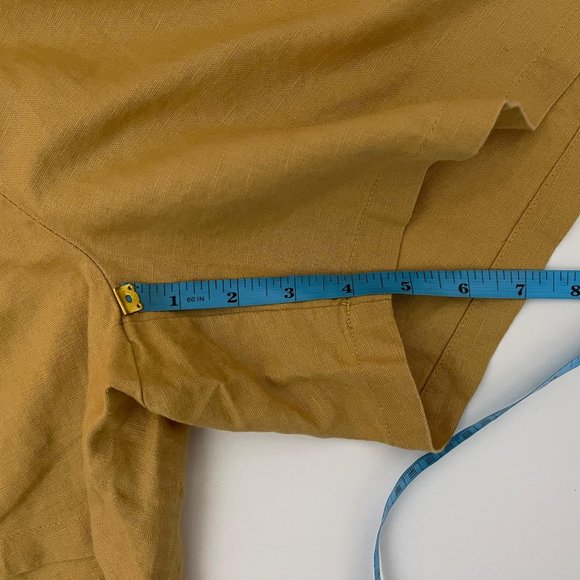 Amazon Essentials XL Gold Linen Blend Elastic Waist Shorts NEW WITH TAGS - Picture 9 of 9